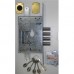 Metāla durvis ar slēdzeni-zirneklis SECUREMME + slēdzene ar cilindra mehānismu + davana 